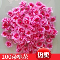 Simulation peach flower peach petals rose decorative flower fake flower plastic flower DIY small flower cloth flower fake plum blossom