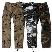 Classic fashion vintage Tide brand camouflage trousers padded bags of overwork BDU pants street rock party DCU pants