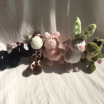 Foreign trade export ~ genuine ~ Bad Pig unicorn big ear rabbit dinosaur plush doll keychain bag pendant