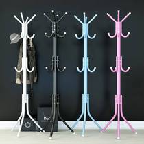 Bedroom Dorm Floor Clothes Hat Rack Easy O Style Creative Standing Clothes Hanger Iron Art Rack Containing Clothes Hang Bag Rack