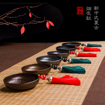 Creative Iron Craftsman Take The Play Ashtrays Personality Retro Tea Table Ashtrays A Set Of Swing Pieces Small Trend Zen