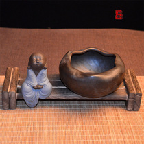 Versatile ashtray Ceramics Creativity Fashion Windproof New Chinese Style Large Living Room Office Personality Trend Zen