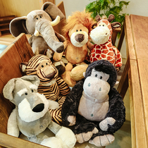 Simulation Jungle Animal Rabbit Lion Puppies Paparazzi Wool Suede Toy Giraffe Elephant Budoll Doll Gift
