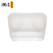 Love beautiful IMIS underwear No steel ring large breasts display small beauty back lace thin cup of breasted bra IM72AXP1