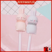 Japanese and Korean water-based pen Writing pen Student pen Office stationery gift cute warm rabbit gel pen
