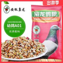 Xiaolong pigeon industry young pigeon A01 corn-free race ornamental pigeon feed bird food 50 pounds Jiangsu Zhejiang Shanghai and Anhui