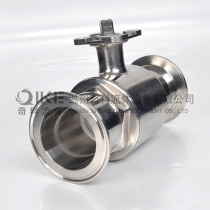 Chico Direct 304 Stainless Steel Sanitary High Platform Quick Fit Ball Valve with Pneumatic Electric Headband Bracket Ball Valve