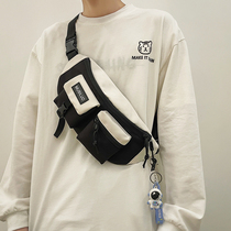 Satchel Mens Chains Chains Collision Colors Casual Sports Light Bags Harbor Wind Fashion Single Shoulder Bag Schoolgirl Chest Bag