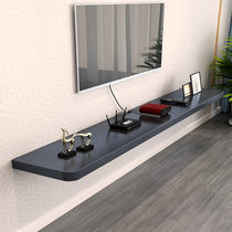 Bedroom TV cabinet wall hanging wall hanging hanging TV wall set-top box shelf bookshelf partition