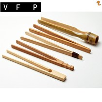 Tea extended tea set non-slip bamboo extended tea ceremony tea clip bamboo tea cup clip clip tweezers wooden clip