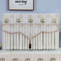 TV Hood 2021 New dust cover simple modern lace cover 55 inch 65 inch 75 inch hanging scarf