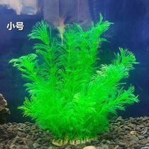Simulation of water grass soft fish tank decoration plastic water grass Water family landscape fake water grass decoration soft water grass size
