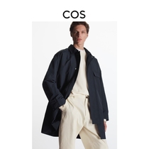COS mens Casual fit structure patch bag cargo coat dark blue 2022 spring new product 1065243001