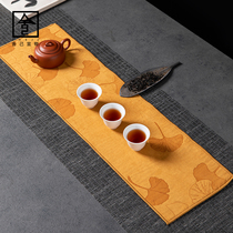 Self-sacrificing Japanese cotton and linen absorbent tea towel Creative tablecloth rag Simple style All-match tea towel tea ceremony accessories