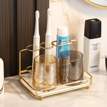 Light Extravagant Couple Toothbrush Shelve Shelve Toilet Supplies Dental Vat Teeth Wash Cups Toothbrushing Cup Gargling Cup Suits