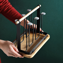 Cup holder Cup holder Household shelf Glass tray for teacups Coffee pylons Creative mark storage drain cup