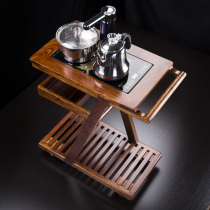  Simple tea cabinet Rosewood solid wood Kung Fu tea cabinet Tea table Small tea table Electric tea stove bracket tea cart tea