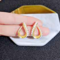 Ear clip female earless simple fashion pearl earrings 2021 New Tide Net red temperament earrings personality stud