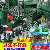 World War II classic soldiers suit military sand table childrens educational toys soldiers nostalgic Small Soldiers model
