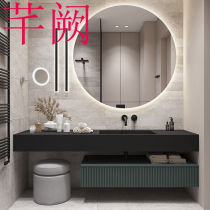 Modern simple rock board all-in-one bathroom cabinet combination toilet light luxury sink wash basin washbasin wash table Nordic