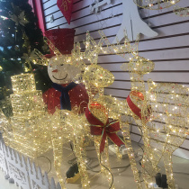 Christmas decorations wrought wrought carts shopping malls window scenes furnishings props