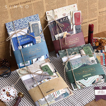 88-piece handwriting bag hand account material package set ins wind background collage decoration basic hand account material gift package