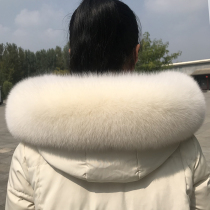 Fox fur collar single sell real fur collar 75 long fur width 12cm down jacket fur collar accessories single buy universal fur collar