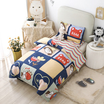 Kindergarten quilt three-piece baby special nap breathable core children bedding six sets of thick cotton