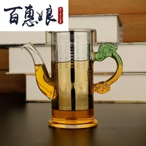 Baihui Niang heat-resistant glass Black Tea Teapot tea set stainless steel filter teapot tea maker Puer black tea work