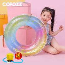 COPOZZ childrens swimming circle lifebuoy inflatable buoyancy swimming water training equipment thickened adult children