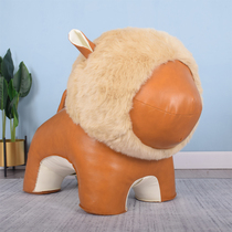 New creative super large animal stool home decoration window leather lion stool cartoon sofa seat