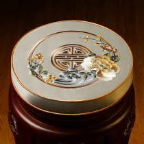 New Chinese Drum Stool Cushion Red Wood Chair Round Cushion Rattan Chair Anti Slip Ring Chair Cushion Custom Round Stool Cushion Fart Cushion