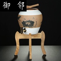 UN-2 en Water tank Snowflake Glaze Water Storage Tank Ceramic Tea Water Pure Water Bucket Wine Tea Water Tank 5 Liter