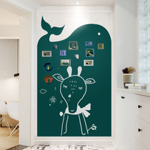 Yueze magnetic double-layer blackboard wall sticker modeling cartoon animal castle childrens room graffiti home creative teaching training office meeting whiteboard self-adhesive rewritable environmental protection kindergarten customization