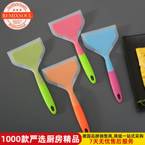 Household cooking shovel silicone integrated Jade shovel kitchen baking utensils wide noodles easy to wash non-stick pan