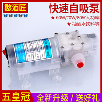 Food wine pump Micro small self-priming pump Bottling filling drinking water Silicone tube White transfer liquid tool