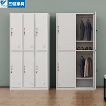 Locker Employee locker 4 doors 6 doors tin wardrobe with lock Shoe cabinet Steel gym bathroom storage wardrobe