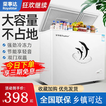 Rongshida freezer double temperature small freezer Household freezer Commercial large-capacity fresh-keeping cabinet small energy-saving