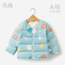 Childrens light down jacket Mens and womens baby down liner Infant autumn and winter warm jacket Childrens cotton clothing