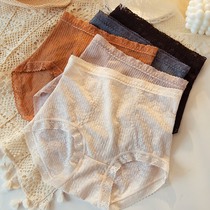 Lace High Waist Pants Lady Pure Cotton Full Cotton Harvest new 2022 Burst Fashion Thin style Breathable Sensation Shorts