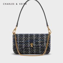 CHARLES & KEITH21 Autumn New CK2-20680955 ladies metal buckle chain shoulder underarm bag