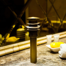  Washbasin All-copper drainer Washbasin deodorant drainer Table basin Bouncing cover drainer set accessories