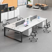 Staff office table and chair combination single 4 people 6 people simple modern computer table and chair office table staff Station
