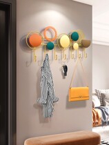 Creative free punch entrance adhesive hook access hanger wall-mounted on the wall light luxury home door coat hook hanging clothes rack