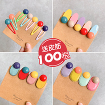 Baby clip headdress Infant hair clip does not hurt hair Cute mini bb clip card broken hair Childrens summer clip female