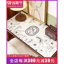 Leather desk mat waterproof office computer table mat writing student table mat dressing table mat dressing table mat ins style