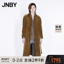 JNBY Jiangnan cloth 21 Autumn New windbreaker coat coat long corduroy 5L7913340