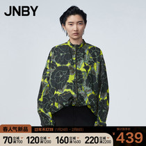 JNBY Jiangnan Cloth Spring Printed Jacket Long Sleeve Loose Zipper Casual Short Jacket Contrast 5LB202620