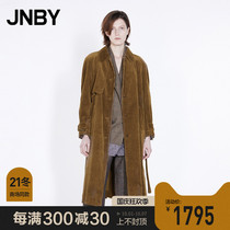 JNBY Jiangnan cloth 21 Autumn New windbreaker coat coat long corduroy 5L7913340