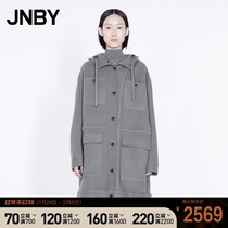 (Same model in shopping malls) JNBY Jiangnan Clothes 21 Autumn New Woolen Coat Medium Long Lapel 5L9820260